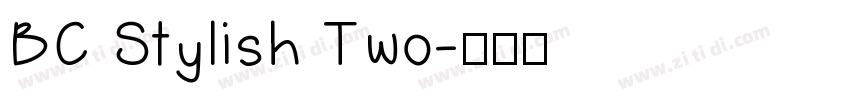 BC Stylish Two字体转换